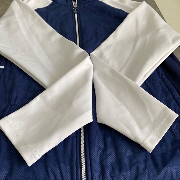 Peter Millar Hyperlight Merge Hybrid Jacket Medium Blue Camouflage - Picture 12 of 14